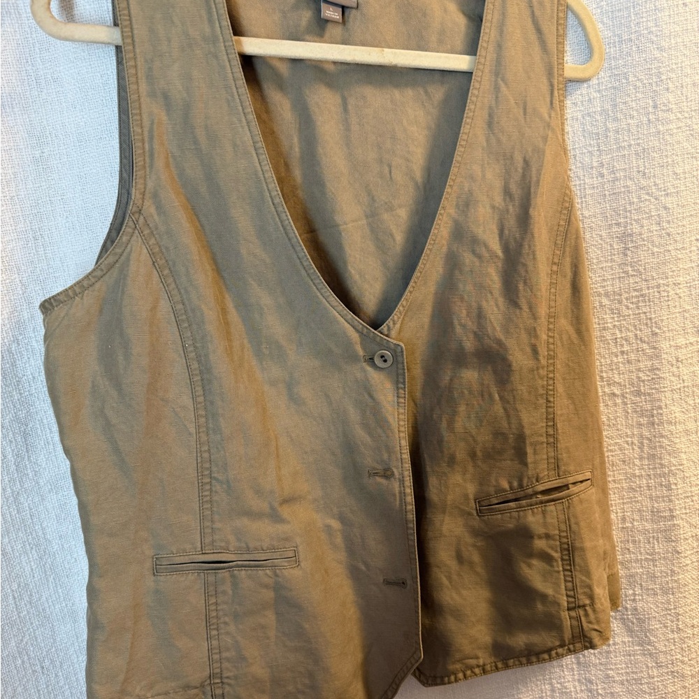 J. Jill Tan Utility Vest